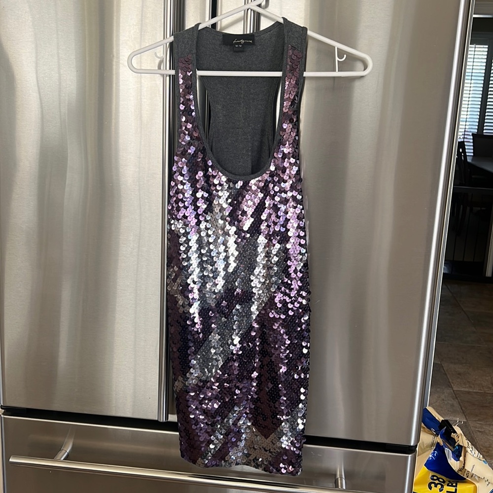 Sequin tank top